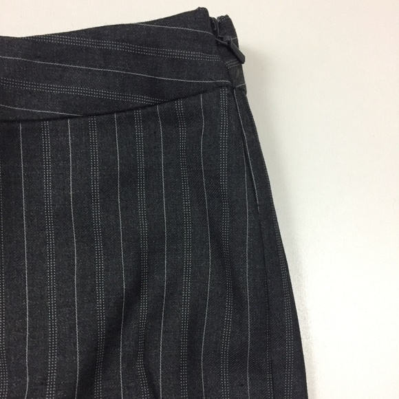 NWT WANKO Gray Cotton Blend Pinstriped Dress Pants - Picture 3 of 8